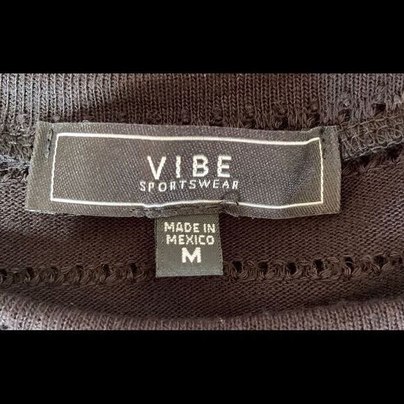 Vibe Women’s Knit Sportswear Top T-Shirt Size M - Picture 5 of 7
